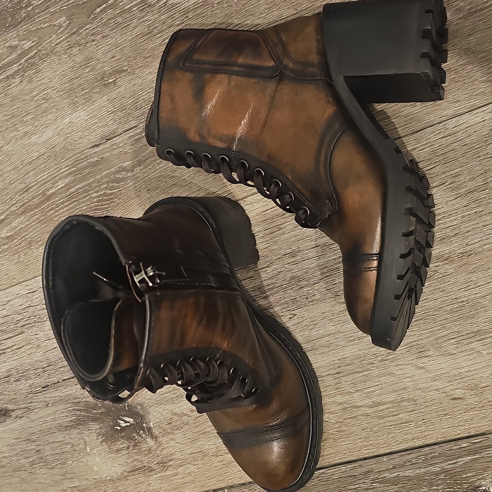 THURSDAY BOOT CO. Brown Leather Rebel Boots - Picture 6 of 9